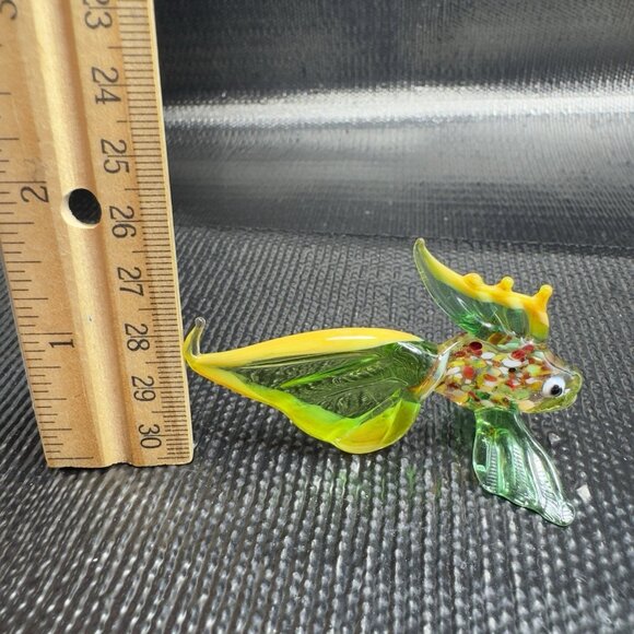 Venetian Art Glass Hand Blown Fish Hand Made Italian Glass Delicate Figurine - Picture 3 of 10